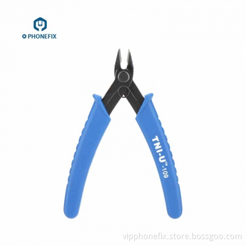 TU-109 5" Curved Nose Pliers Electric Cutting Repair Tool